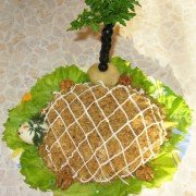 Салат «Черепаха» с курицей шаг 11