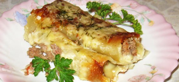 Каннеллони с фаршем