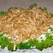 Салат цезарь с курицей, сухариками и майонезом шаг 8 Салат цезарь с курицей, сухариками и майонезом шаг 8