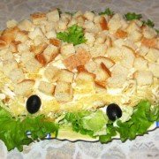 Салат цезарь с курицей, сухариками и майонезом шаг 9 Салат цезарь с курицей, сухариками и майонезом шаг 9