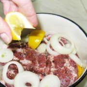 Шашлык из свинины с лимоном шаг 3 Шашлык из свинины с лимоном шаг 3