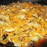 Говяжья печень с грибами шаг 9 Говяжья печень с грибами шаг 9