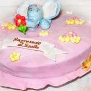 Торт с мастикой Слон на лужайке шаг 9 Торт с мастикой Слон на лужайке шаг 9