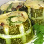 Фаршированные цукини с фаршем и помидорами
