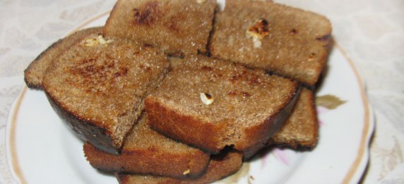 Чесночные гренки к пиву