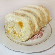 Бисквитный рулет с творогом и апельсинами - финал