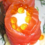Праздничная закуска из красной рыбы