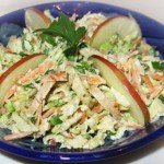 Салат из савойской капусты с яблоком