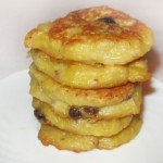 Тыквенно-яблочные оладьи с творогом и изюмом