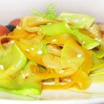 Овощное спагетти из кабачков и моркови