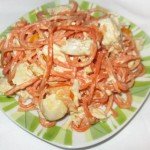 Салат с корейской морковью и куриным мясом