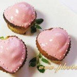 Маффины «Сердечки» с клубникой