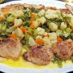 Свиная вырезка с топинамбурами