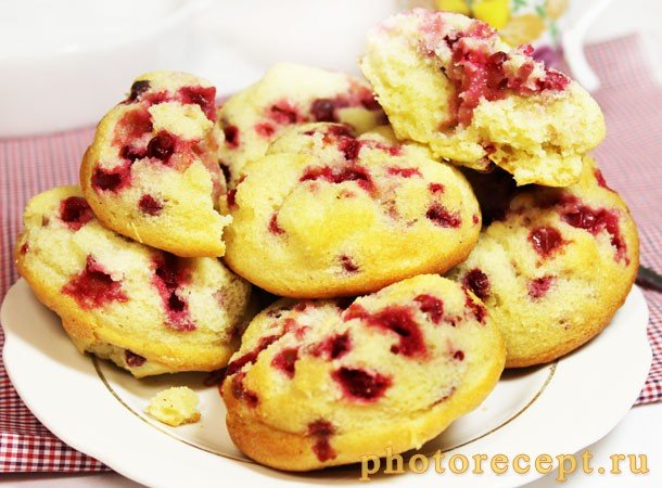 Кекс с брусникой рецепт с пошаговым