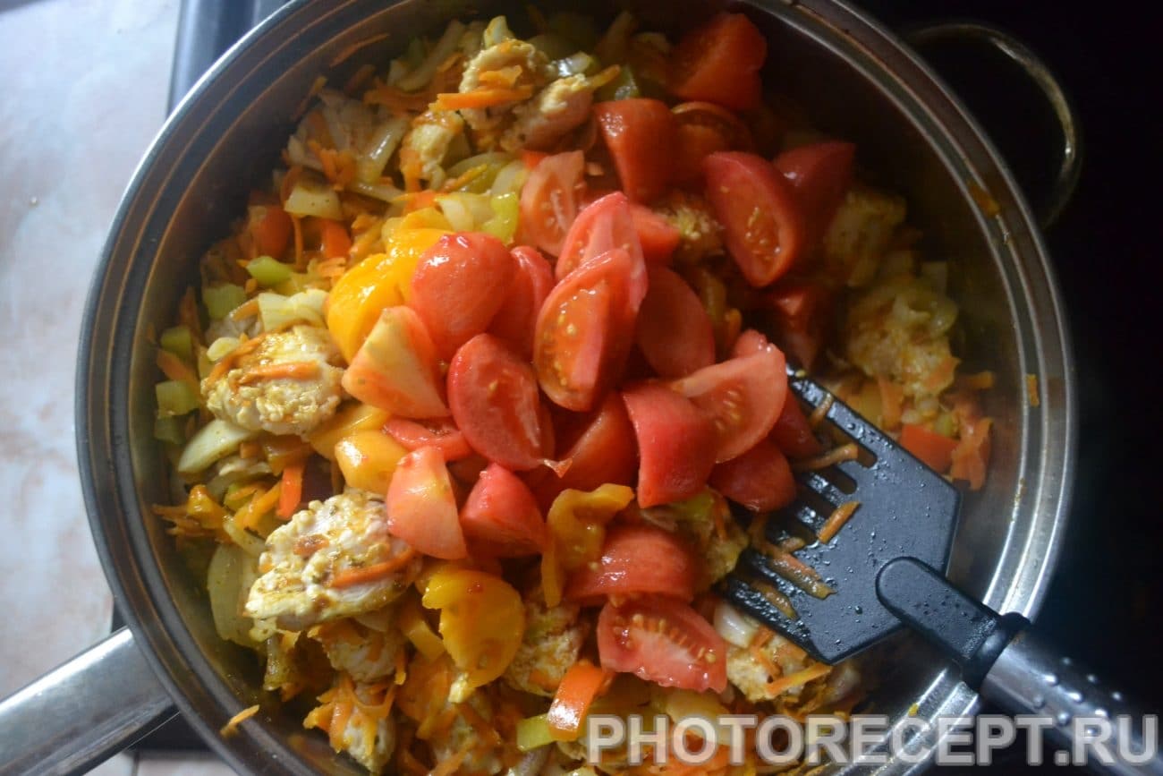 Грудка куриная тушеная с овощами рецепт пошагово Грудка куриная тушеная с овощами рецепт пошагово