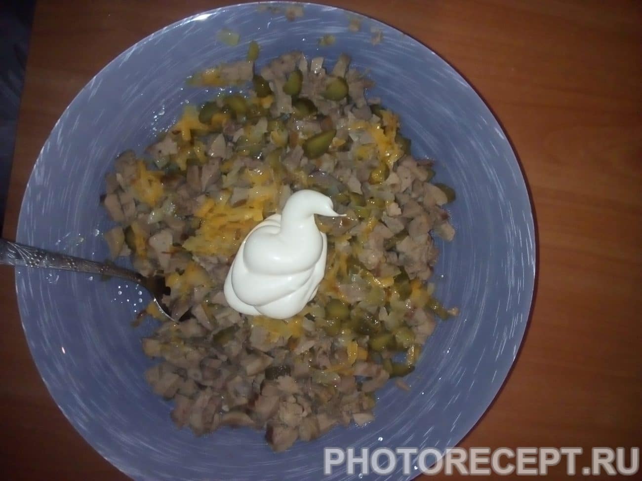 Салат из куриной печени и солеными огурцами рецепт пошагово Салат из куриной печени и солеными огурцами рецепт пошагово
