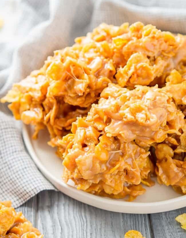 Печенье из кукурузных хлопьев с арахисовым маслом