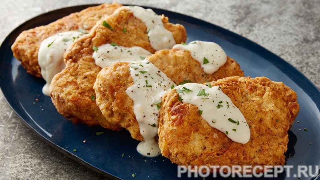 Куриные отбивные в кляре из картофеля