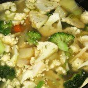Овощной суп пюре с брокколи и цветной капустой - шаг 1