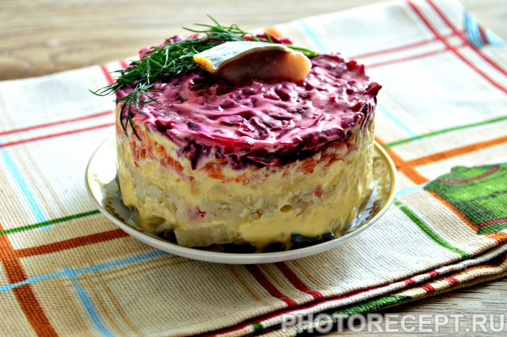 Селедка под шубой слоями
