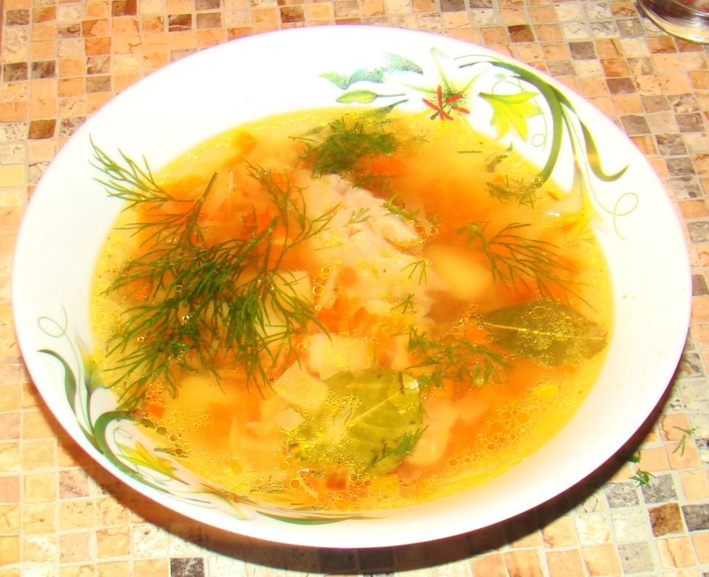 Щи с мясом утки