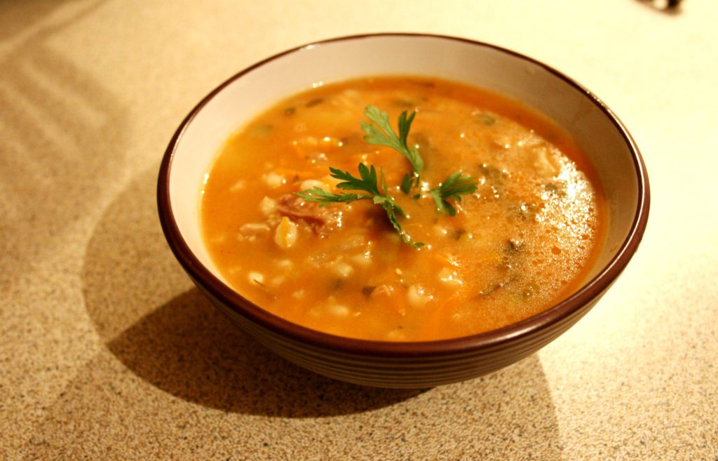 Рассольник классический на мясном бульоне
