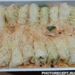 Фото рецепта - Голубцы запеченные в сливочно-томатном соусе под сырной коркой - шаг 10