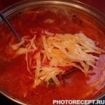 Фото рецепта - Борщ без мяса - шаг 8
