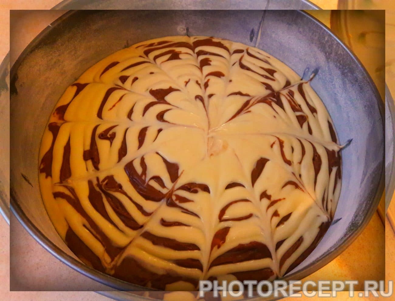 Кекс "Зебра" рецепт с фото пошагово