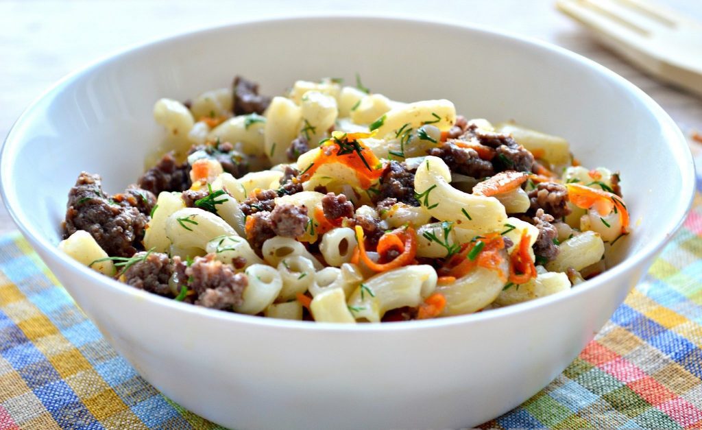 Макароны с фаршем