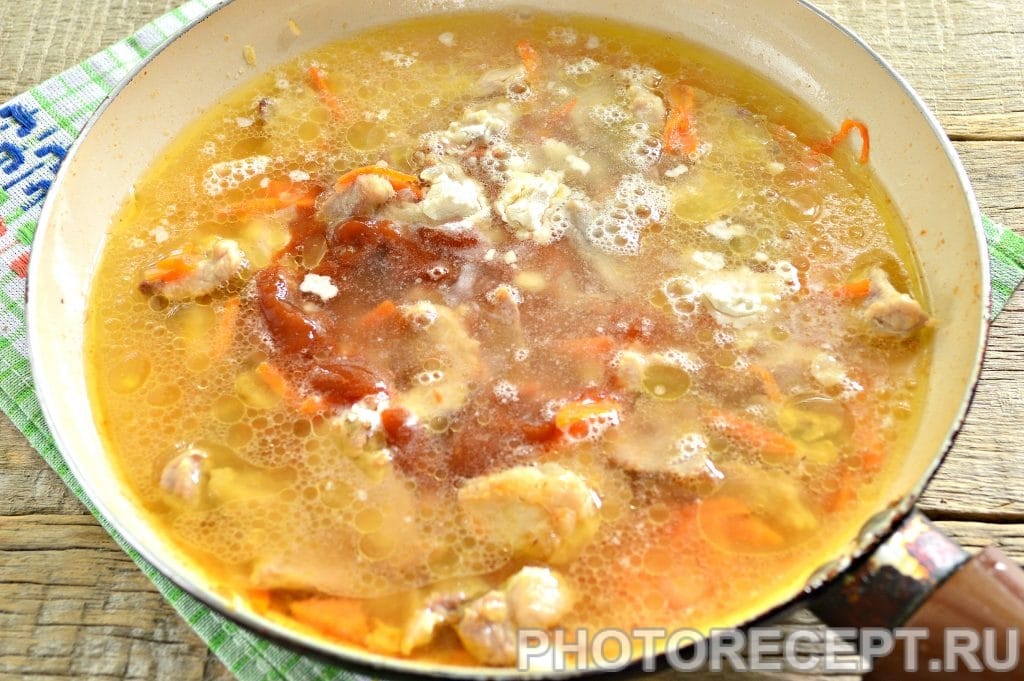 Фото рецепта - Мясо с овощами на сковороде - шаг 8