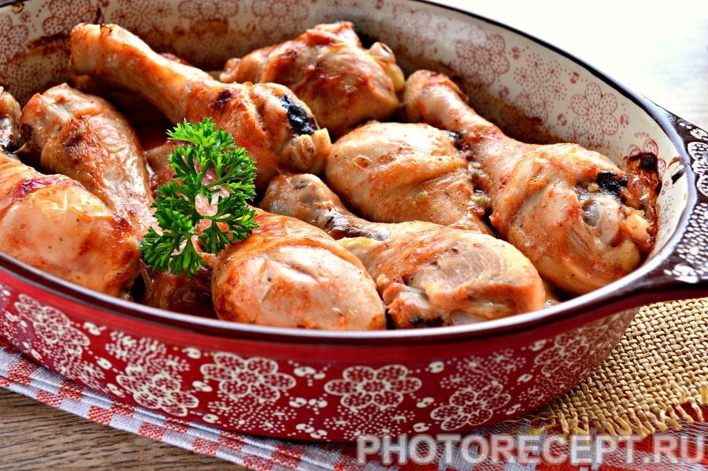 Куриные голени в духовке