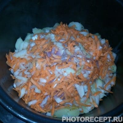 Фото рецепта - Картофель с курицей - шаг 7