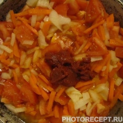 Фото рецепта - Фасолевый суп с томатами и курицей - шаг 3