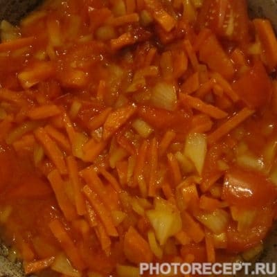 Фото рецепта - Фасолевый суп с томатами и курицей - шаг 3
