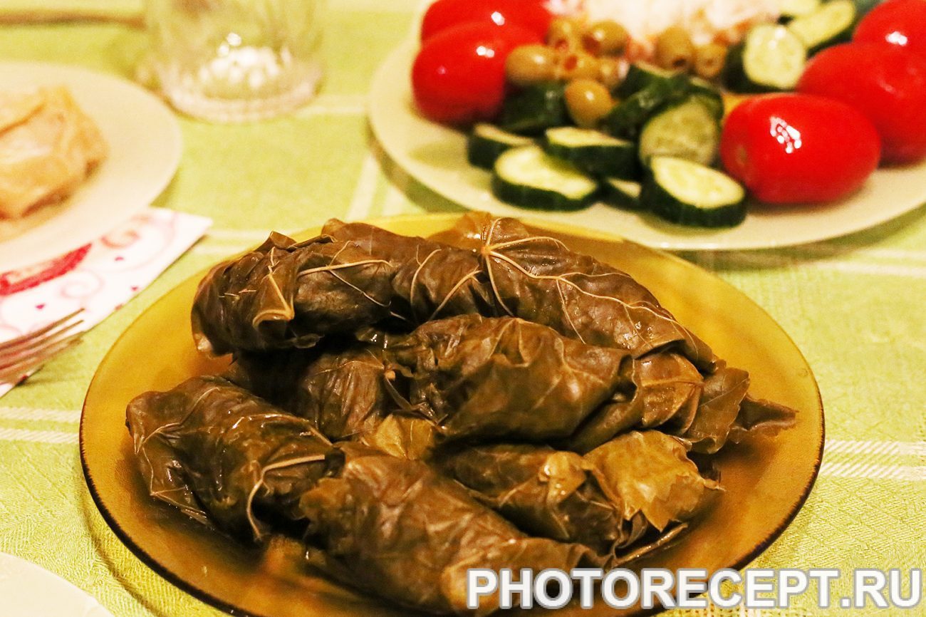 Долма, приготовленная в пароварке