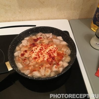 Фото рецепта - Пикантная тушеная курица - шаг 5