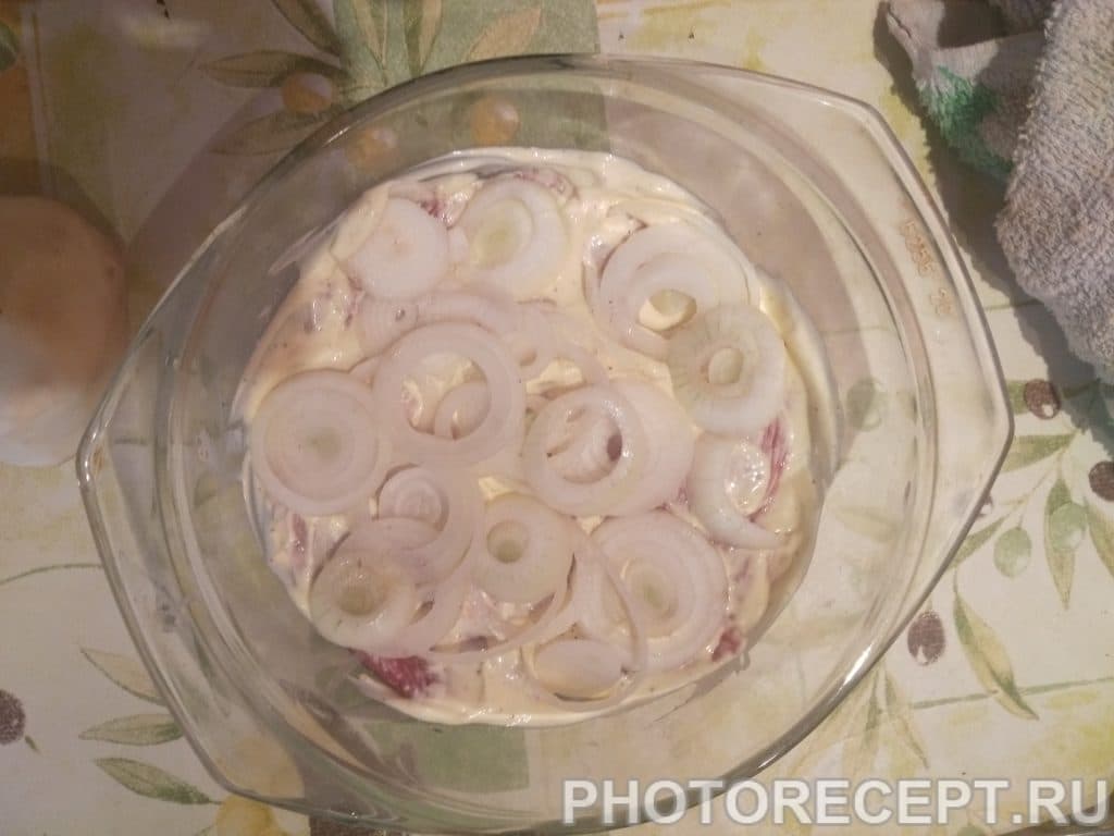 Фото рецепта - Мясо по-французски в микроволновке - шаг 2