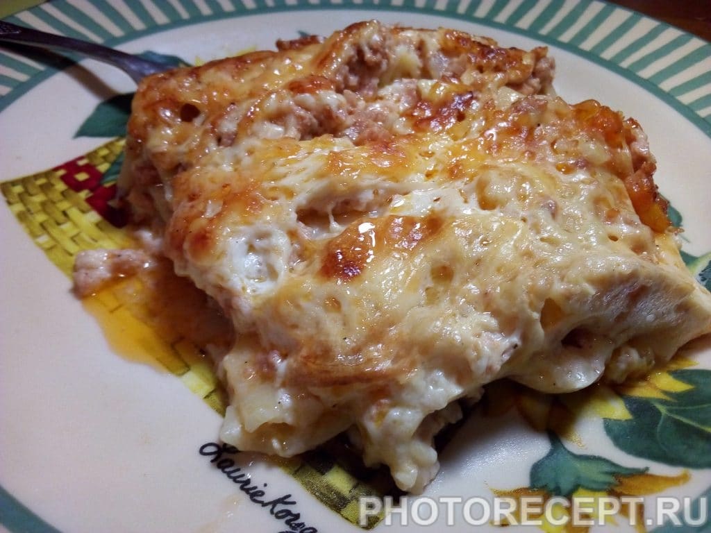 Лазанья с фаршем