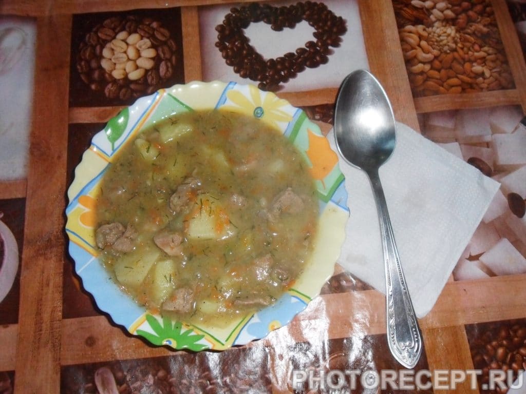 Тушеная картошка с мясом