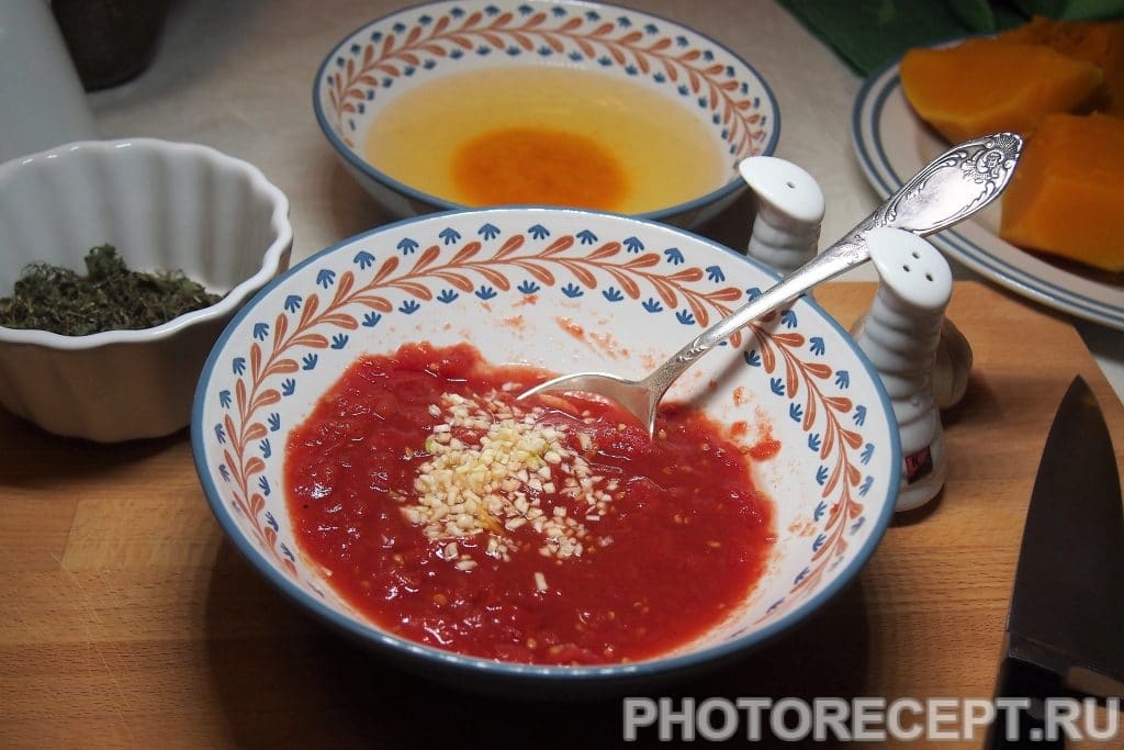 Фото рецепта - Отварная тыква с помидорами - шаг 12