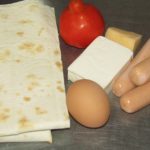 Фото рецепта - Жареные конвертики из лаваша - шаг 1