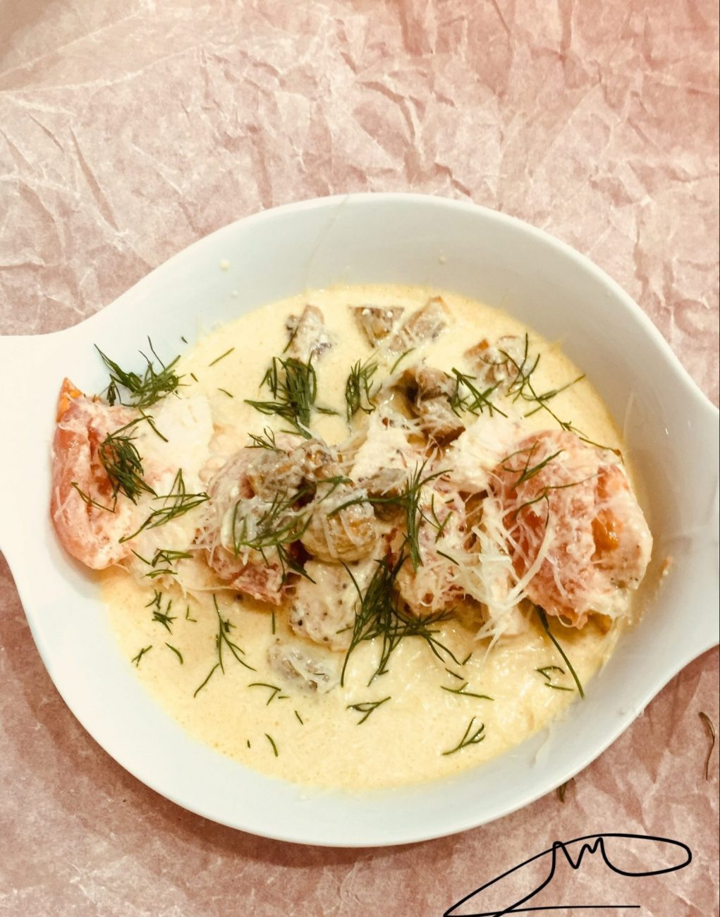 Нежнейшая курица под сливочным соусом с сыром маскарпоне