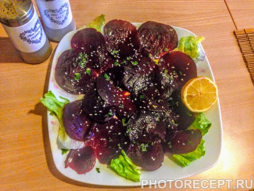 Печень на свекле