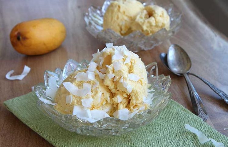 Кокосово-манговый сорбет