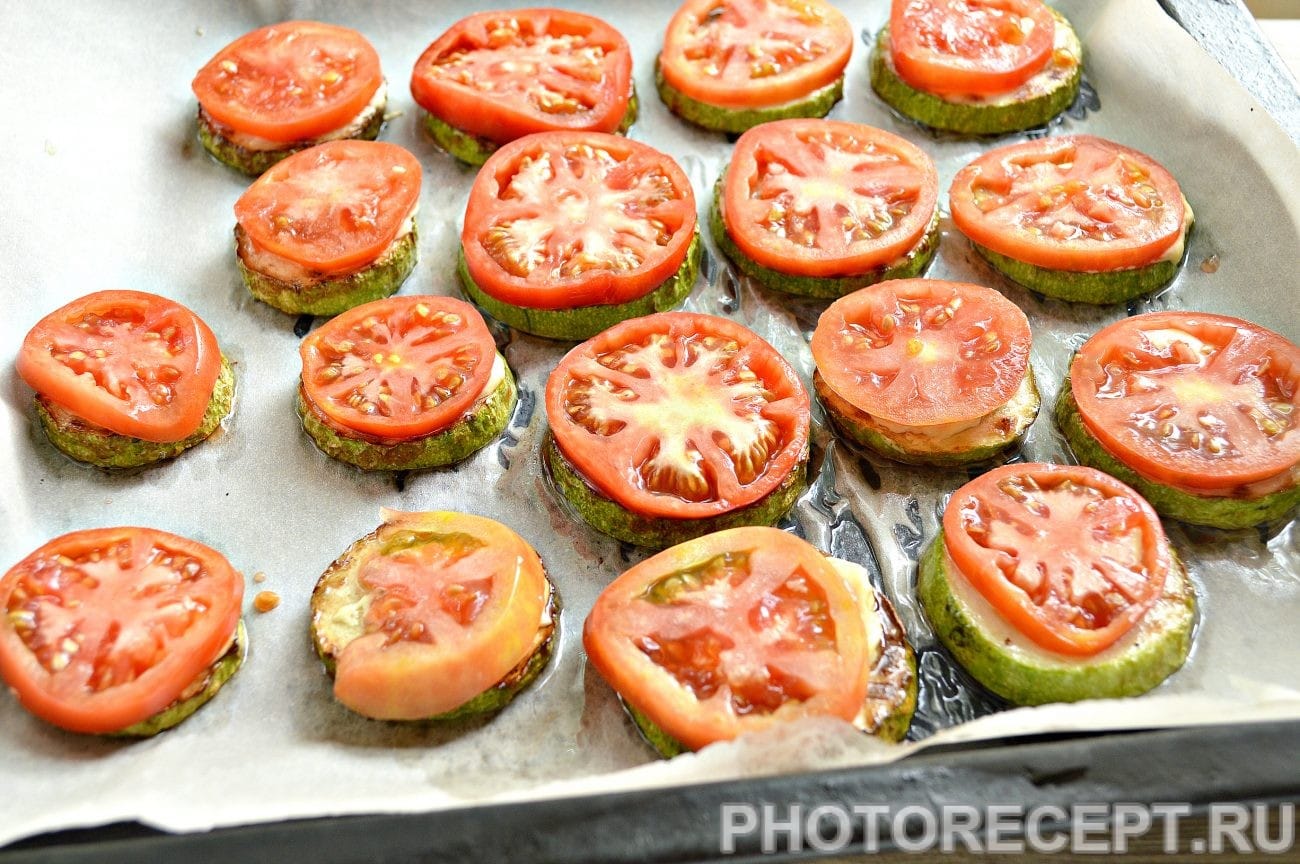 Кабачки с помидорами и сыром в духовке рецепт с фото пошагово