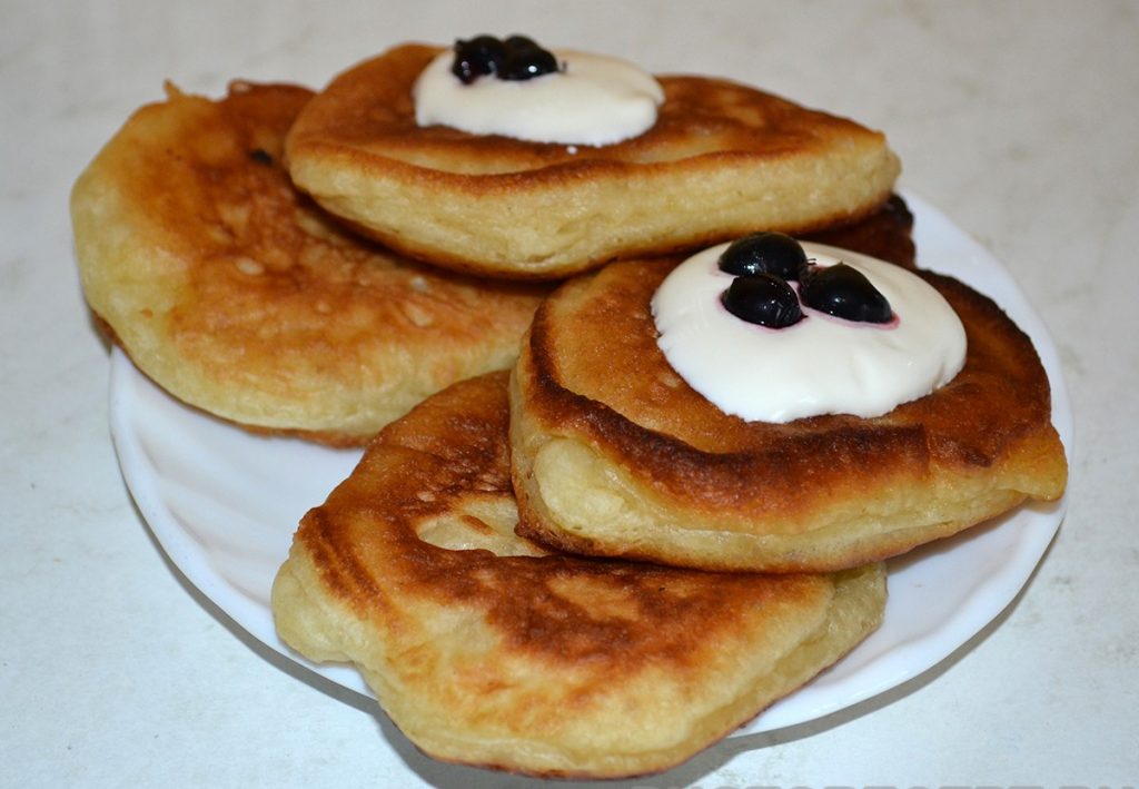 Оладьи с яблоками