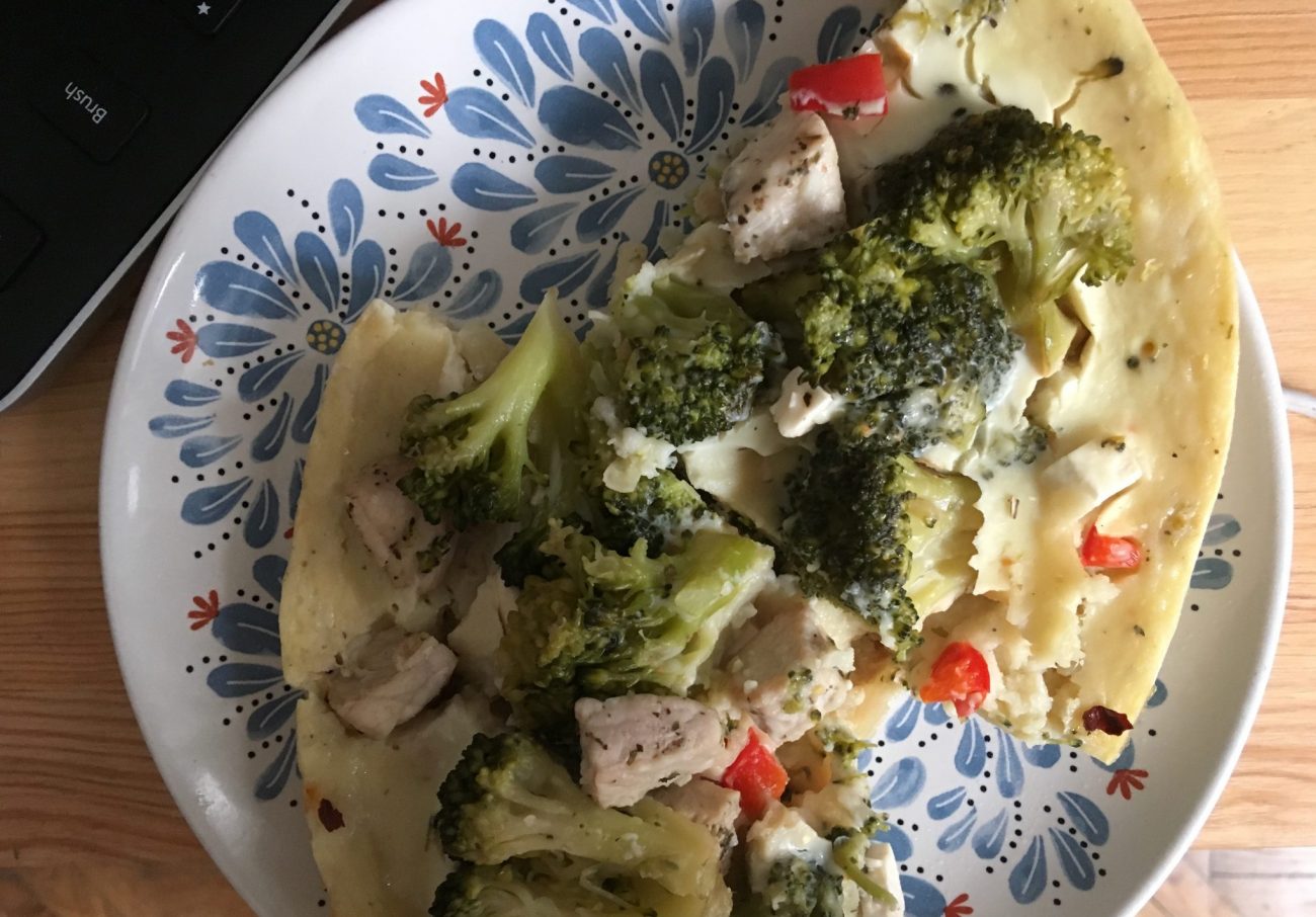 Картофельный пирог с брокколи