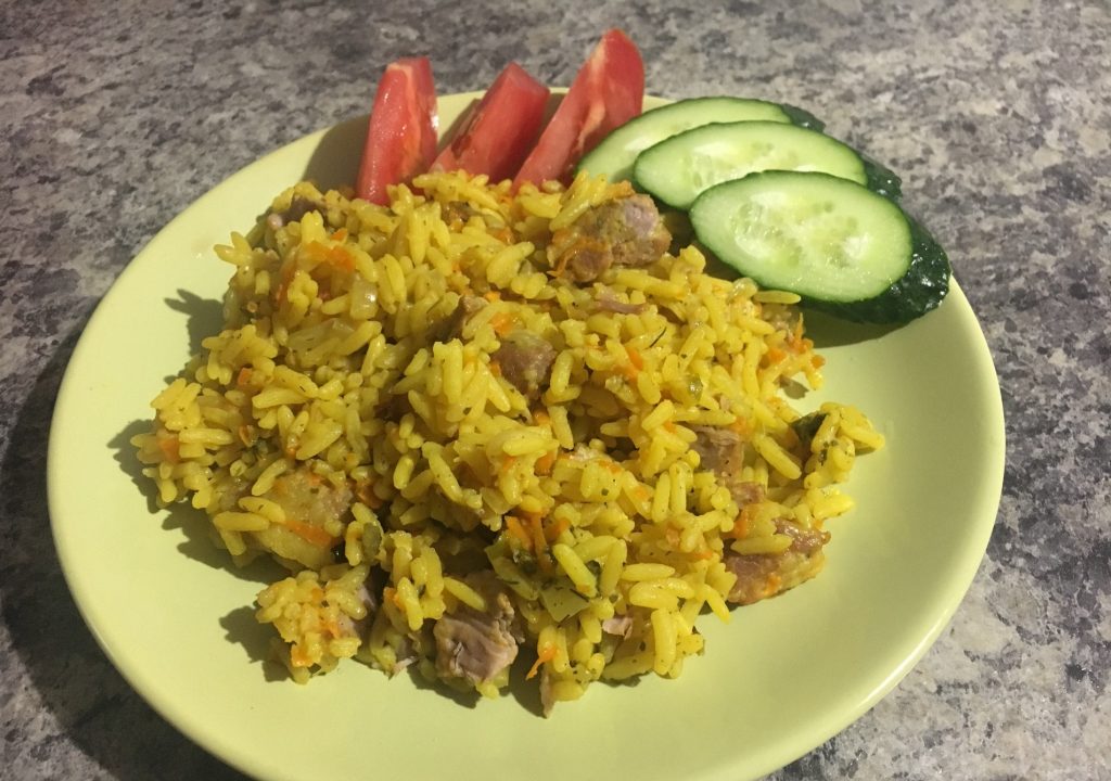 Плов с куркумой