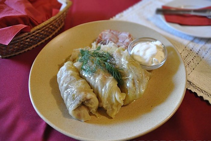 Голубцы с творожно-яичной начинкой, в мультиварке